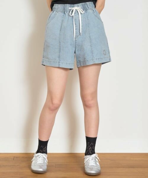 Lovetoxic / ラブトキシック ショート・ハーフ・半端丈パンツ | 【GOODPRICE】トロミイージーショートパンツ（ブルー）
