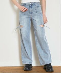 Lovetoxic / ラブトキシック その他パンツ | リボンスリットライトデニム