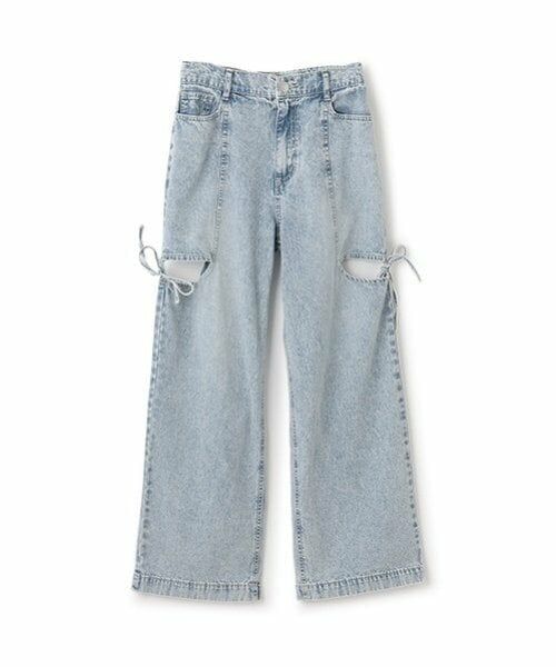 Lovetoxic / ラブトキシック その他パンツ | リボンスリットライトデニム | 詳細3