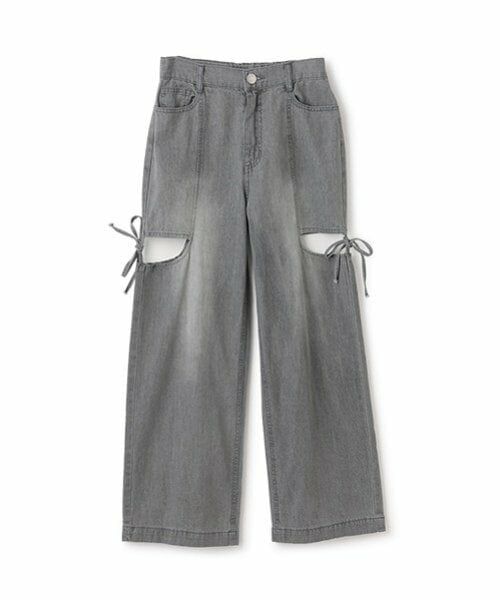 Lovetoxic / ラブトキシック その他パンツ | リボンスリットライトデニム | 詳細4