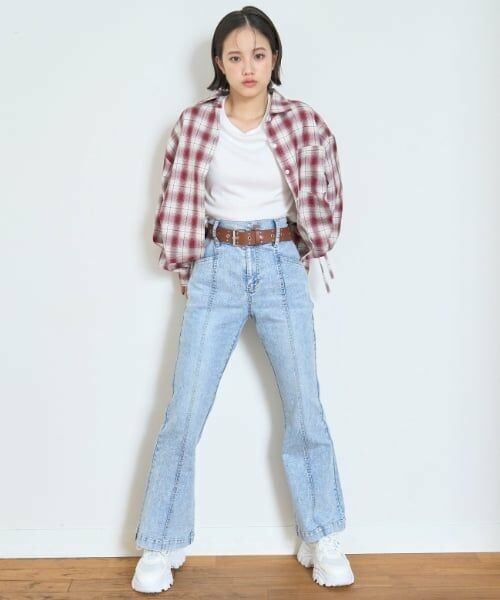 Lovetoxic / ラブトキシック その他パンツ | 【ストレッチ】スタイルアップフレアデニム | 詳細4