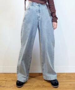 Lovetoxic / ラブトキシック その他パンツ | ストーンモチーフデニムパンツ