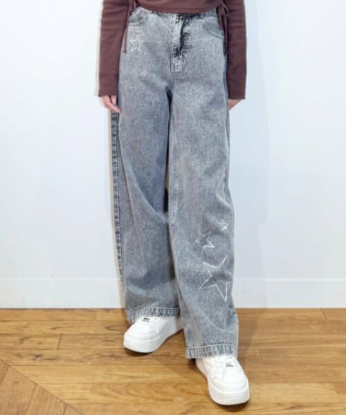 Lovetoxic / ラブトキシック その他パンツ | ストーンモチーフデニムパンツ | 詳細2