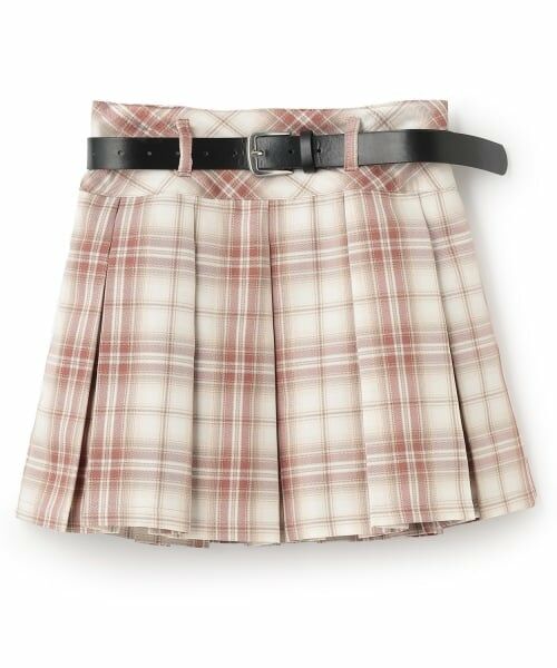 Lovetoxic / ラブトキシック ショート・ハーフ・半端丈パンツ | 【GOODPRICE】【イージーケア】ベルトつきチェックプリーツスカート | 詳細3