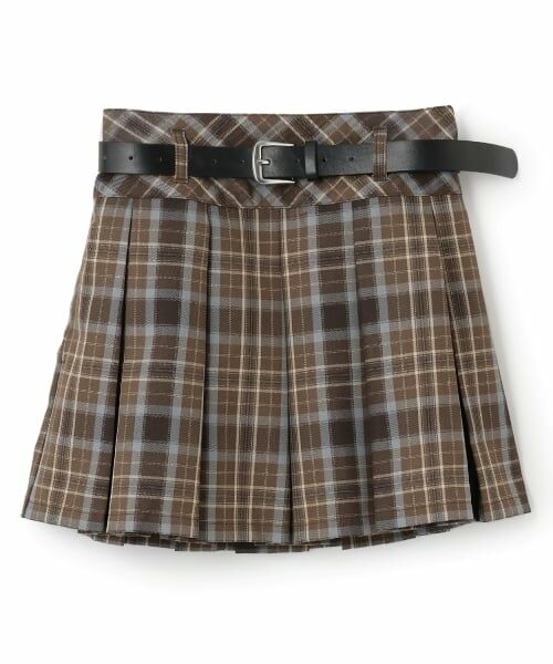 Lovetoxic / ラブトキシック ショート・ハーフ・半端丈パンツ | 【GOODPRICE】【イージーケア】ベルトつきチェックプリーツスカート | 詳細4