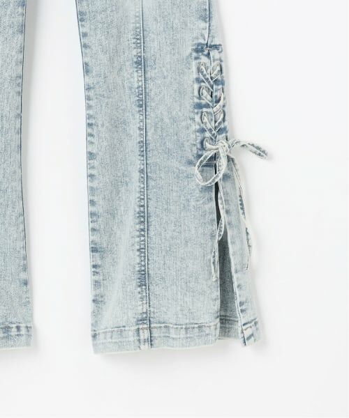 Lovetoxic / ラブトキシック その他パンツ | レースアップリボンフレアデニムパンツ | 詳細13