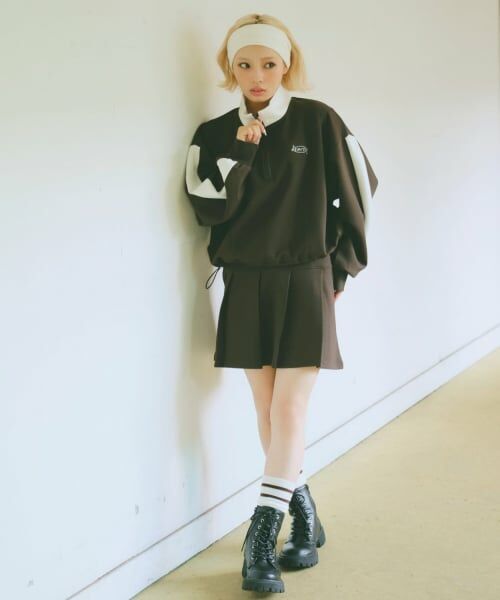 Lovetoxic / ラブトキシック ショート・ハーフ・半端丈パンツ | 【GOODPRICE】【セット可】ダンボールプリーツスカート（茶）