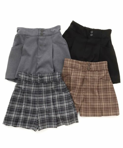 Lovetoxic / ラブトキシック ショート・ハーフ・半端丈パンツ | 【起毛】美脚見えタックフレアキュロット | 詳細9