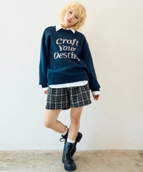 Lovetoxic / ラブトキシック ショート・ハーフ・半端丈パンツ | オトナ映えホリデ-ツイ-ドショ-トパンツ | 詳細2