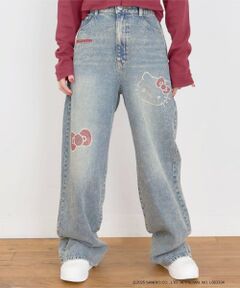 Lovetoxic / ラブトキシック その他パンツ | 【サンリオキャラクターズ】デニムワイドパンツ