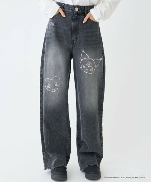 Lovetoxic / ラブトキシック その他パンツ | 【サンリオキャラクターズ】デニムワイドパンツ | 詳細12
