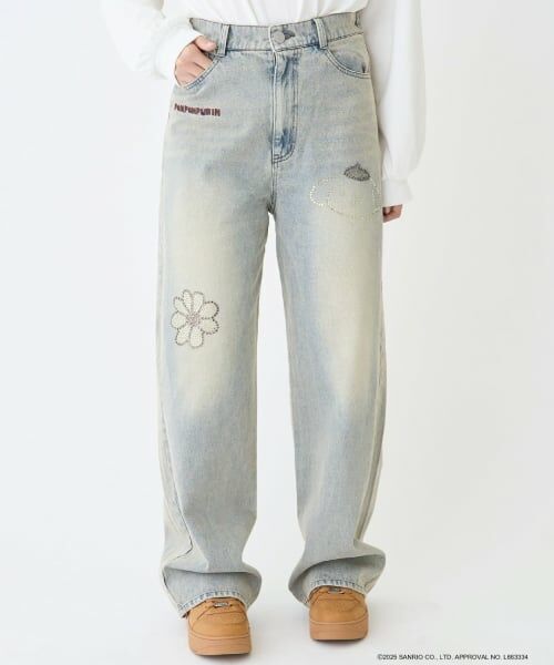 Lovetoxic / ラブトキシック その他パンツ | 【サンリオキャラクターズ】デニムワイドパンツ | 詳細6