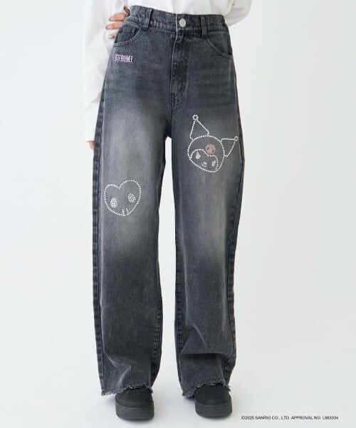 Lovetoxic / ラブトキシック その他パンツ | 【サンリオキャラクターズ】デニムワイドパンツ（クロミ）