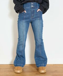 Lovetoxic / ラブトキシック その他パンツ | 【起毛】【ストレッチ】スタイルアップフレアデニム