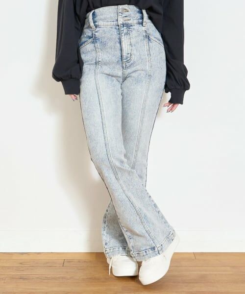 Lovetoxic / ラブトキシック その他パンツ | 【起毛】【ストレッチ】スタイルアップフレアデニム | 詳細2