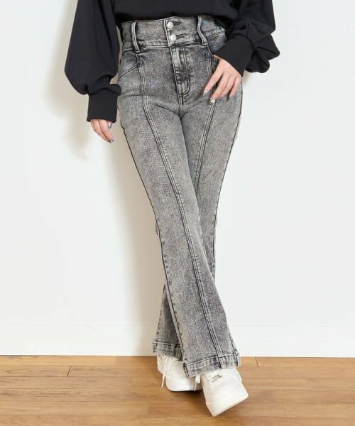 Lovetoxic / ラブトキシック その他パンツ | 【起毛】【ストレッチ】スタイルアップフレアデニム | 詳細5