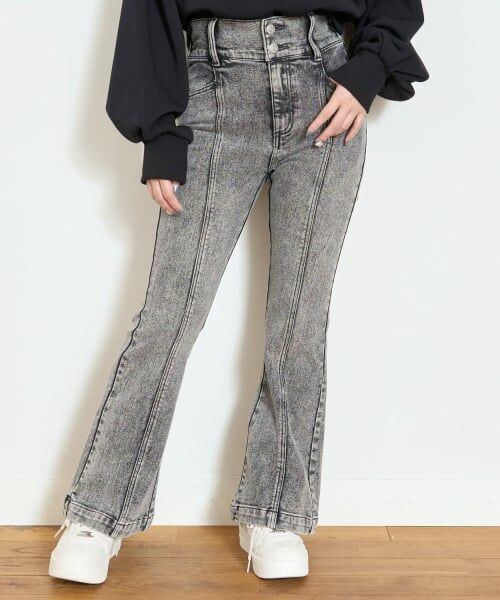 Lovetoxic / ラブトキシック その他パンツ | 【起毛】【ストレッチ】スタイルアップフレアデニム | 詳細6