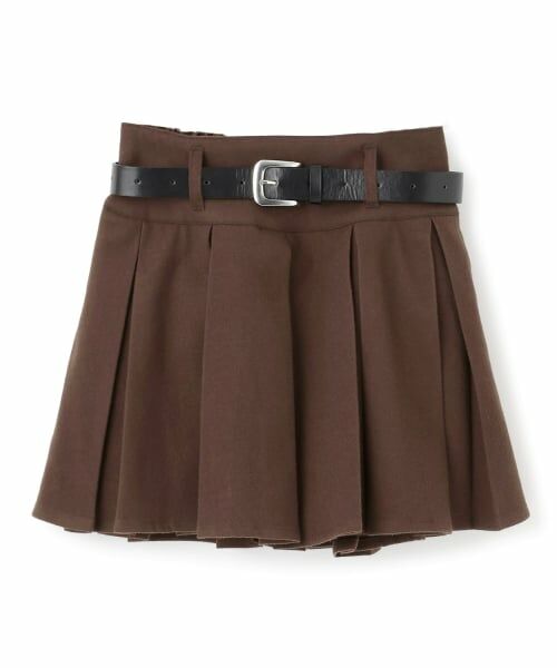 Lovetoxic / ラブトキシック ショート・ハーフ・半端丈パンツ | 【起毛】ベルトつきプリーツスカート | 詳細11