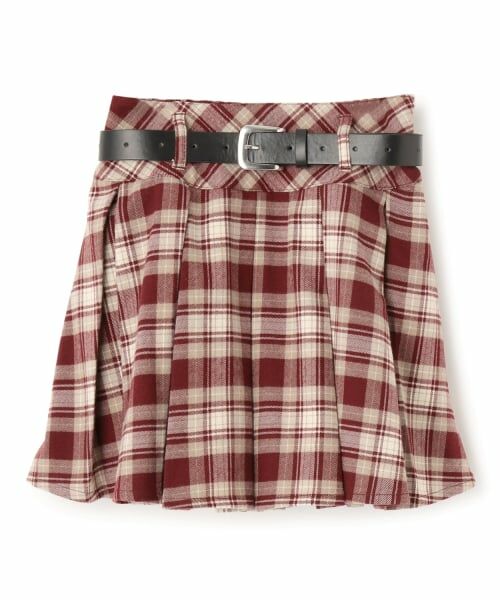 Lovetoxic / ラブトキシック ショート・ハーフ・半端丈パンツ | 【起毛】ベルトつきチェックプリーツスカート | 詳細13