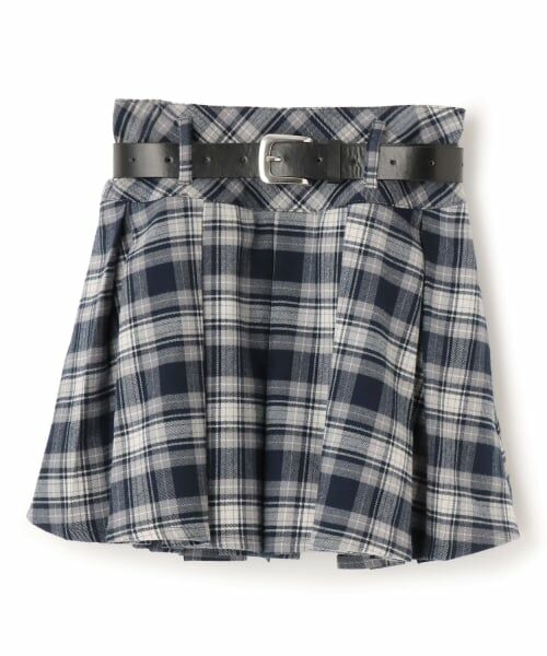 Lovetoxic / ラブトキシック ショート・ハーフ・半端丈パンツ | 【起毛】ベルトつきチェックプリーツスカート | 詳細15