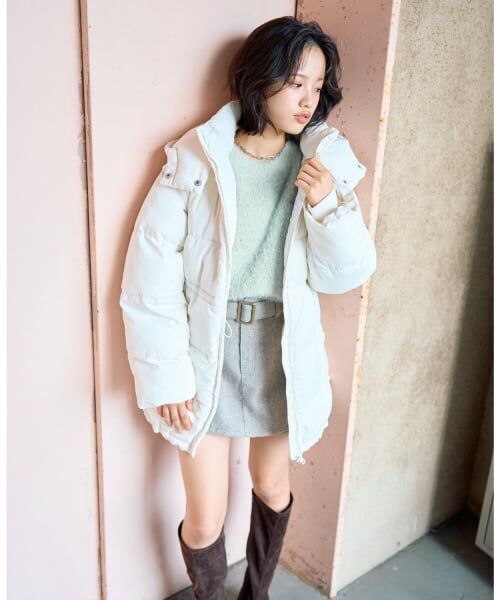 Lovetoxic / ラブトキシック ショート・ハーフ・半端丈パンツ | ベルトつきヘリンボ-ンペプラムスカパン | 詳細1