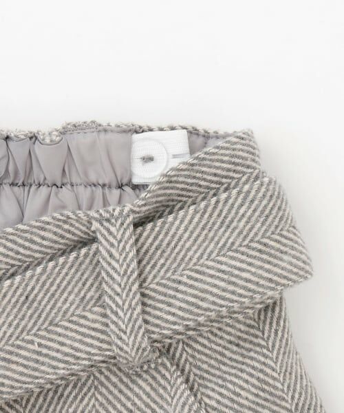 Lovetoxic / ラブトキシック ショート・ハーフ・半端丈パンツ | ベルトつきヘリンボ-ンペプラムスカパン | 詳細17