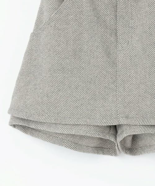 Lovetoxic / ラブトキシック ショート・ハーフ・半端丈パンツ | ベルトつきヘリンボ-ンペプラムスカパン | 詳細19