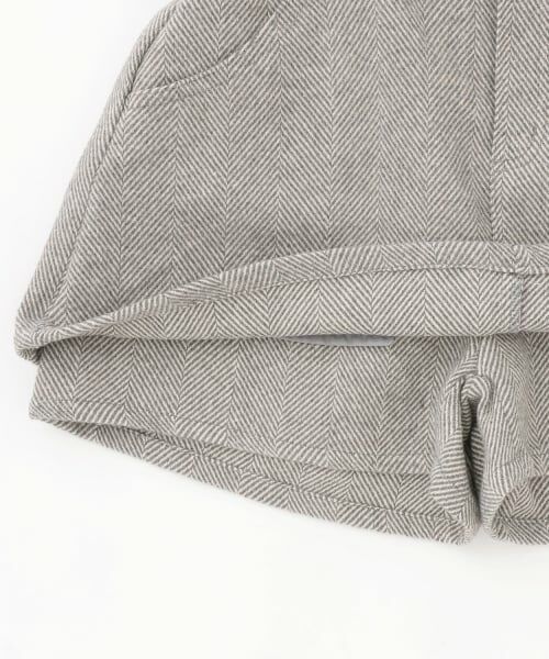 Lovetoxic / ラブトキシック ショート・ハーフ・半端丈パンツ | ベルトつきヘリンボ-ンペプラムスカパン | 詳細20