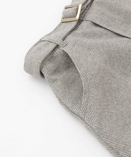 Lovetoxic / ラブトキシック ショート・ハーフ・半端丈パンツ | ベルトつきヘリンボ-ンペプラムスカパン | 詳細7