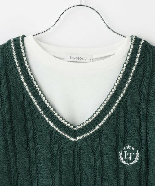 Lovetoxic / ラブトキシック ニット・セーター | 【GOODPRICE】ケーブルニットTシャツSET | 詳細10
