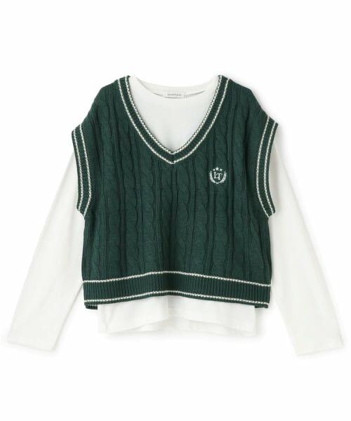 Lovetoxic / ラブトキシック ニット・セーター | 【GOODPRICE】ケーブルニットTシャツSET | 詳細7