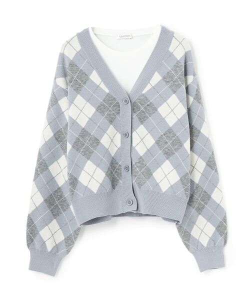 Lovetoxic / ラブトキシック カーディガン・ボレロ | アーガイルニットTシャツSET | 詳細11