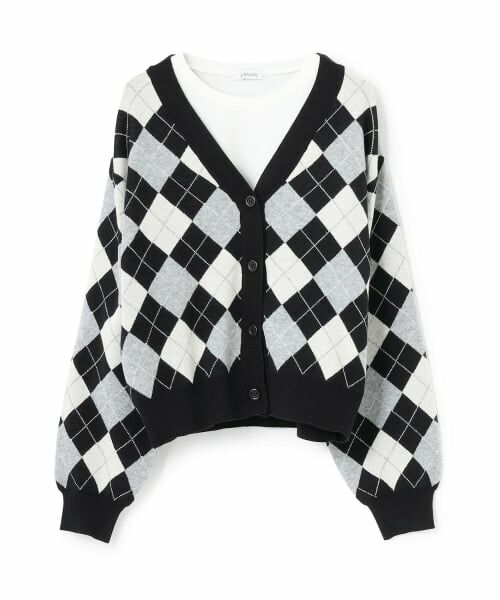 Lovetoxic / ラブトキシック カーディガン・ボレロ | アーガイルニットTシャツSET | 詳細12