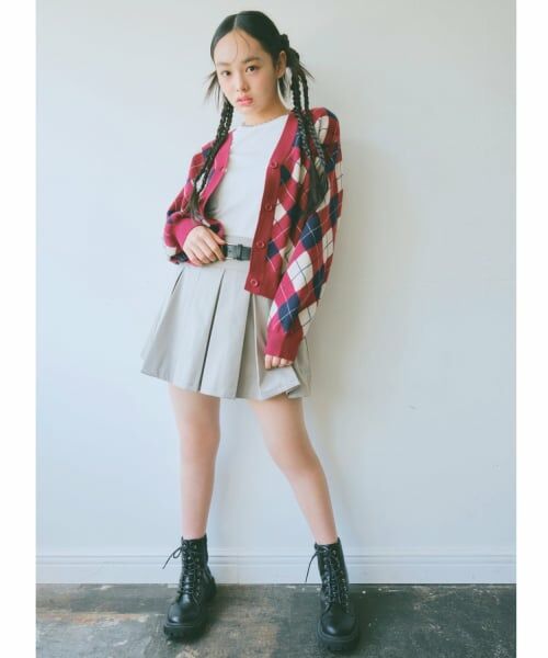 Lovetoxic / ラブトキシック カーディガン・ボレロ | アーガイルニットTシャツSET | 詳細8