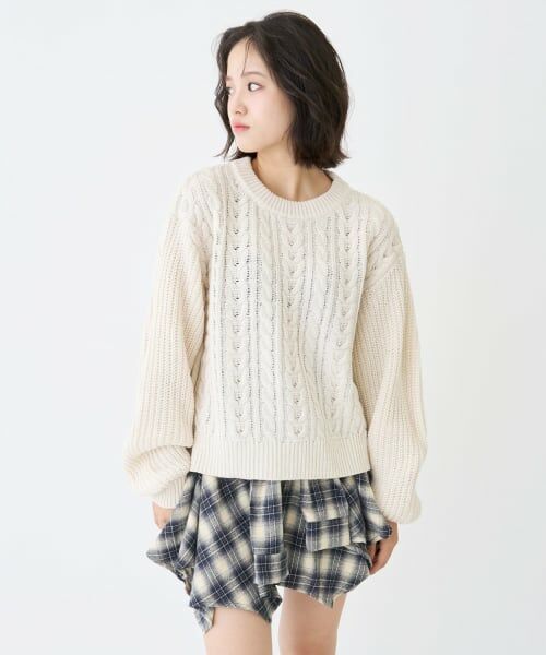 Lovetoxic / ラブトキシック ニット・セーター | 【GOODPRICE】ケーブルニットプルオーバー | 詳細1