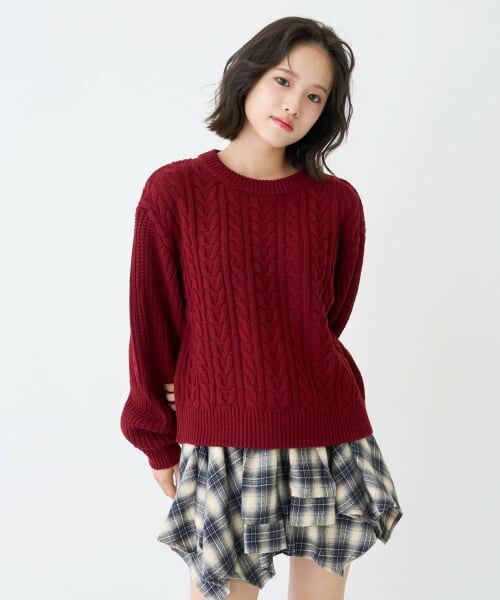 Lovetoxic / ラブトキシック ニット・セーター | 【GOODPRICE】ケーブルニットプルオーバー | 詳細2