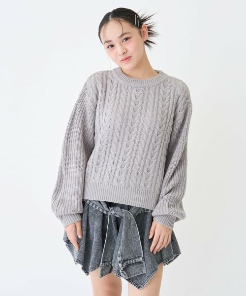 Lovetoxic / ラブトキシック ニット・セーター | 【GOODPRICE】ケーブルニットプルオーバー | 詳細3