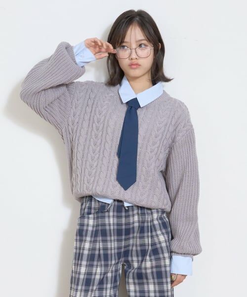 Lovetoxic / ラブトキシック ニット・セーター | 【GOODPRICE】ケーブルニットプルオーバー | 詳細4