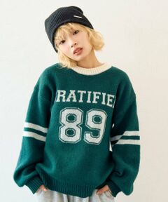 Lovetoxic / ラブトキシック ニット・セーター | モヘアタッチジャガードプルオーバー