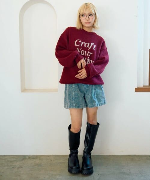 Lovetoxic / ラブトキシック ニット・セーター | モヘアタッチジャガードプルオーバー | 詳細1