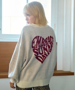 Lovetoxic / ラブトキシック ニット・セーター | 【GOODPRICE】バックハートニットプルオーバー