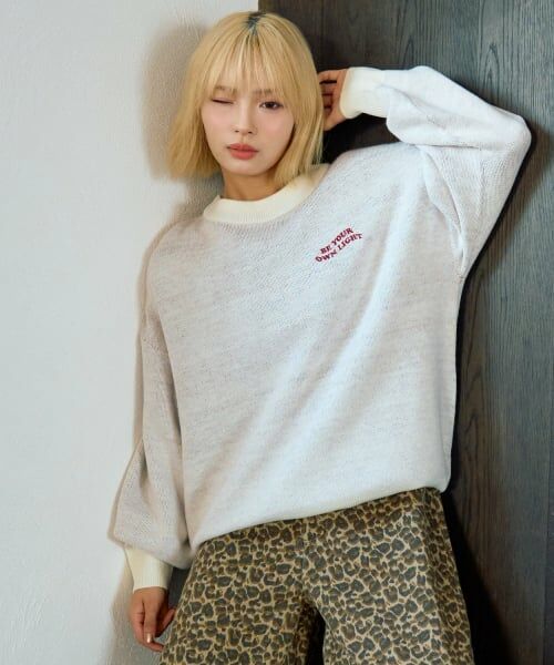 Lovetoxic / ラブトキシック ニット・セーター | 【GOODPRICE】バックハートニットプルオーバー | 詳細1