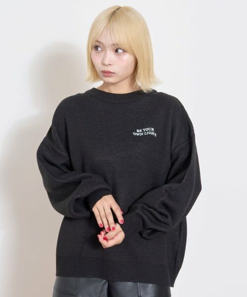 Lovetoxic / ラブトキシック ニット・セーター | 【GOODPRICE】バックハートニットプルオーバー | 詳細10