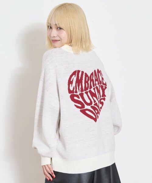 Lovetoxic / ラブトキシック ニット・セーター | 【GOODPRICE】バックハートニットプルオーバー | 詳細3