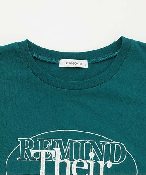 Lovetoxic / ラブトキシック Tシャツ | 【GOODPRICE】【綿100％】サークルロゴ刺しゅうTシャツ | 詳細2