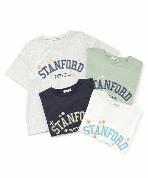 Lovetoxic / ラブトキシック Tシャツ | 【GOODPRICE】【綿100％】フラワーカレッジTシャツ | 詳細1