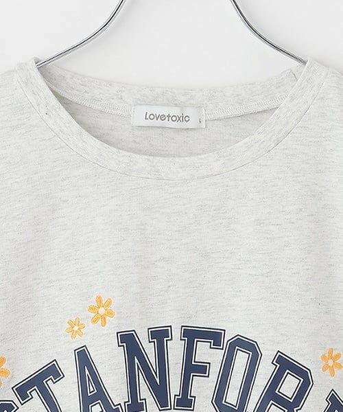 Lovetoxic / ラブトキシック Tシャツ | 【GOODPRICE】【綿100％】フラワーカレッジTシャツ | 詳細7