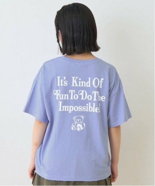 Lovetoxic / ラブトキシック Tシャツ | 【GOODPRICE】【綿100％】ベアー刺しゅうTシャツ（サックス）