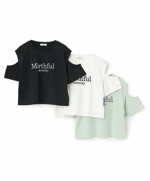 Lovetoxic / ラブトキシック Tシャツ | 【接触冷感/ひんやり】肩あきTシャツ | 詳細1