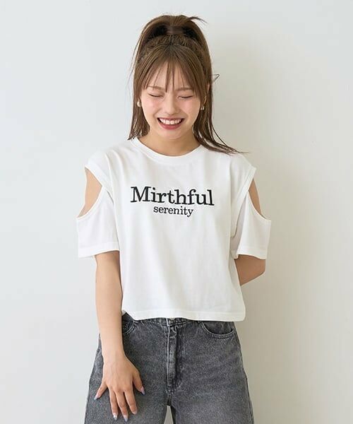 Lovetoxic / ラブトキシック Tシャツ | 【接触冷感/ひんやり】肩あきTシャツ | 詳細12